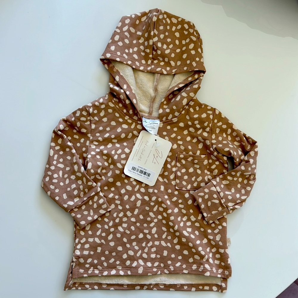 Brand new with tags Jax + Lennon girls animal leopard print hoodie